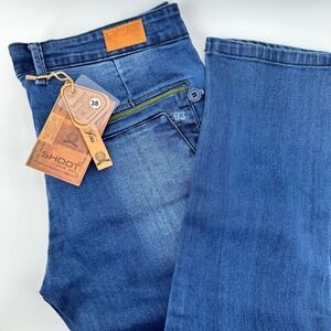 SHOOT JNS CO Men's Blue Denim Jeans Size (ACTUAL 34 X‎ 35) Casual Modern
